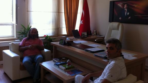 Yazar Ali Rıza BAYZAN´ın müdürlüğümüzü ziyareti