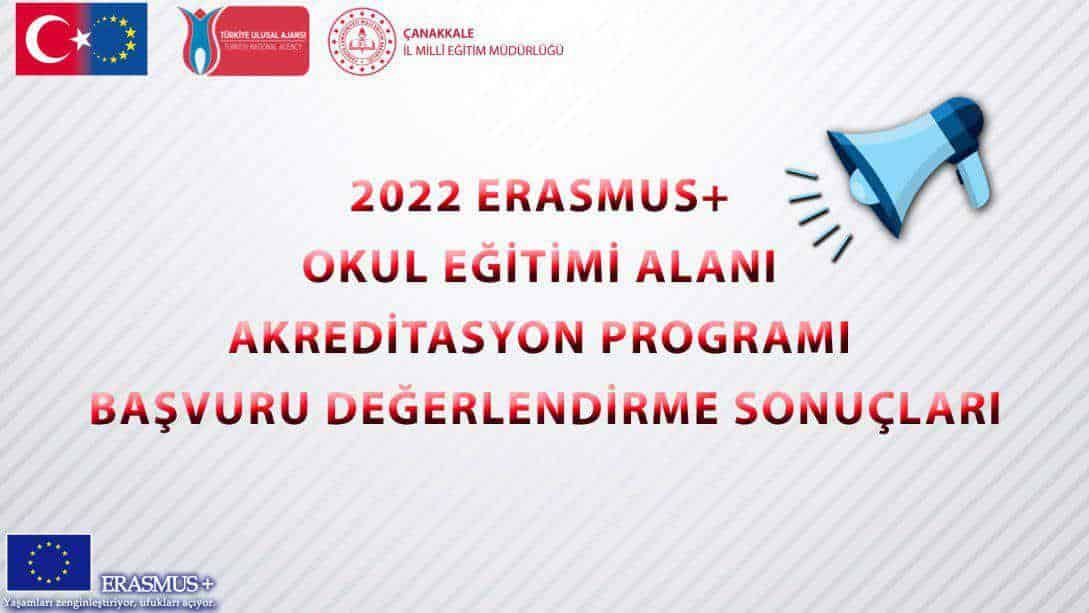 2022 ERASMUS+ OKUL EĞİTİM ALANI AKREDİTASYON PROGRAMINA  (KA120) KATILAN İLÇEMİZ OKULLARINDAN BÜYÜK BAŞARI